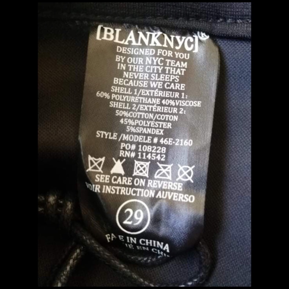 Blank NYC Faux Leather Pull-on Leggings - Picture 6 of 7